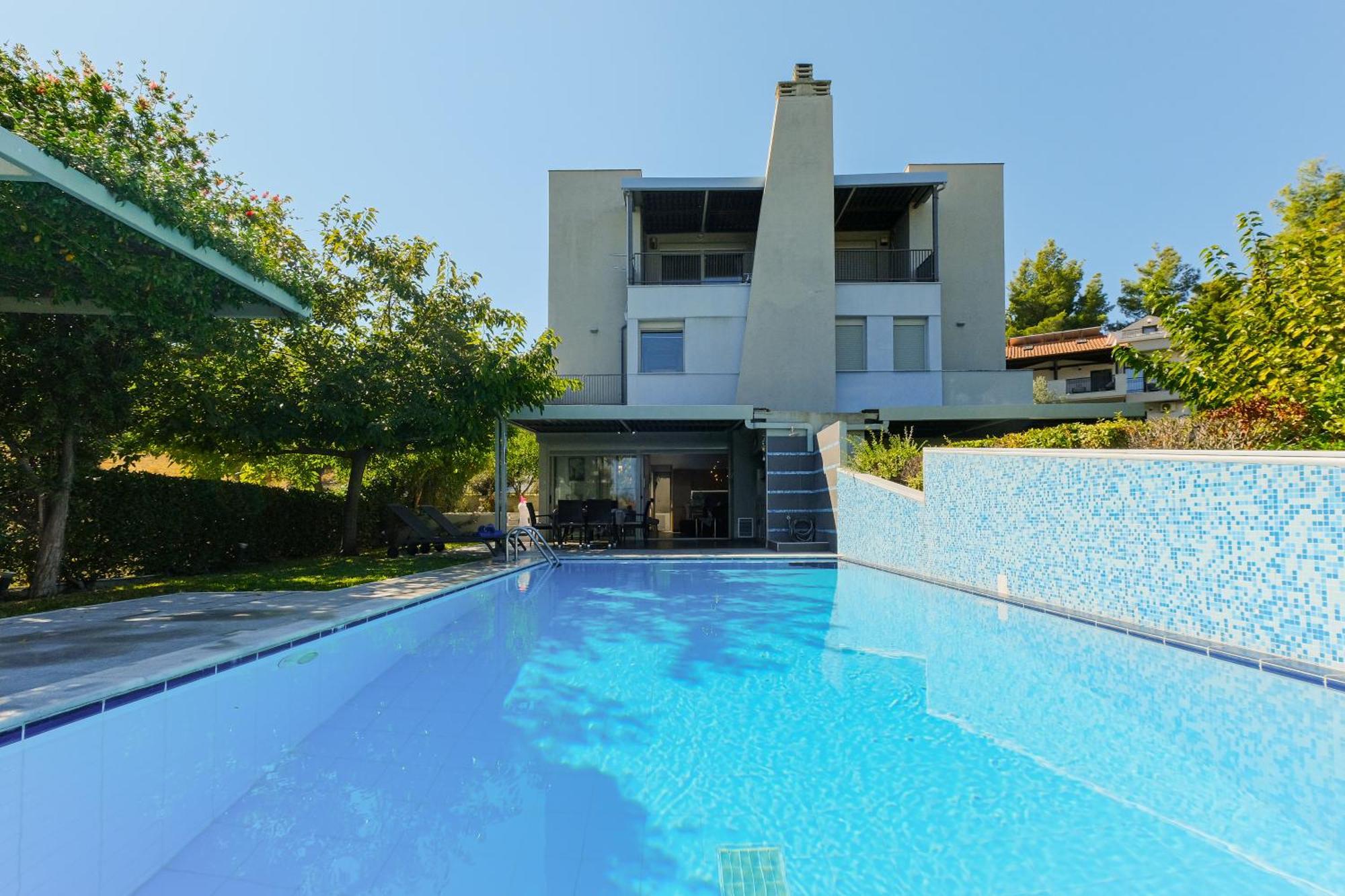 Deluxe Chrousso Pool Villa Paliouri Exterior foto