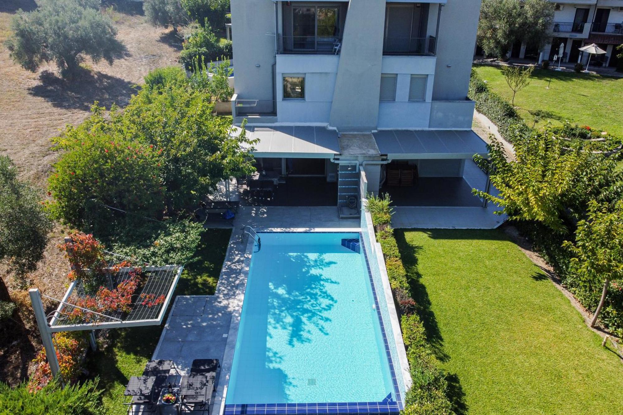 Deluxe Chrousso Pool Villa Paliouri Exterior foto