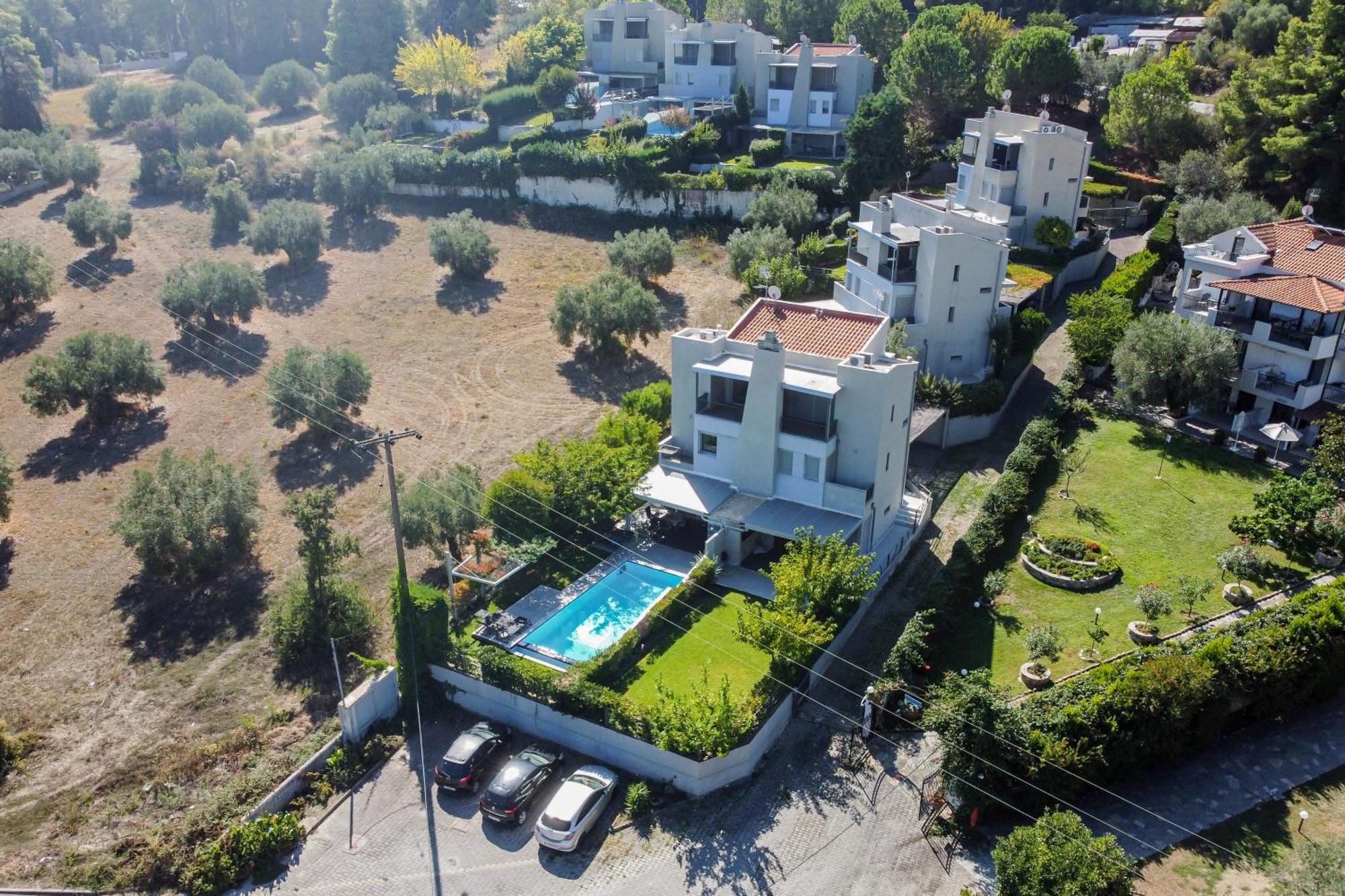 Deluxe Chrousso Pool Villa Paliouri Exterior foto